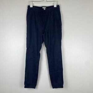 Daily Ritual Women's Elastic Waistband Jogger Pants Size S Navy Blue Lyocell